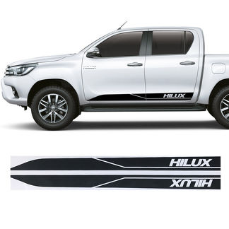 2 x Toyota Hilux gonna laterale decalcomanie in vinile grafico adesivo da rally