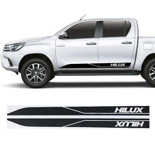 Adesivo Vinilico a Strisce Laterali Brandizzato per Toyota Hilux