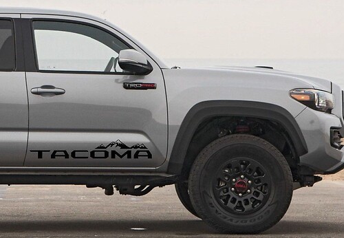 2x Toyota Tacoma 2016 -2018 gonna laterale adesivi in ​​vinile decalcomanie kit grafica rally stripe
