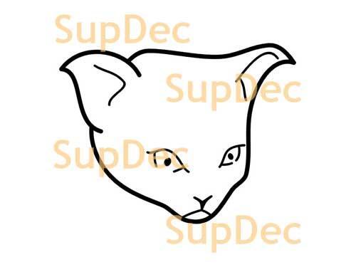 Gatto Vinile Arte Parete Finestra Bagno Adesivo Decalcomania rimovibile #2
