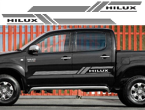 Strisce Sottili Adesivo Laterale in Vinile per Toyota Hilux