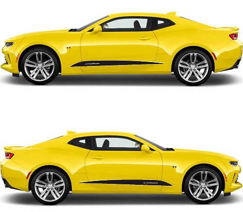 Kit adesivi in vinile con strisce laterali decorate per Camaro 2016-2018