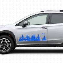 Set di adesivi in vinile per porta Stile Foresta per Subaru Crosstrek_2
