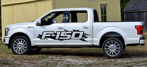 2x Ford F150 Raptor lato grande kit di adesivi grafica per decalcomanie in vinile