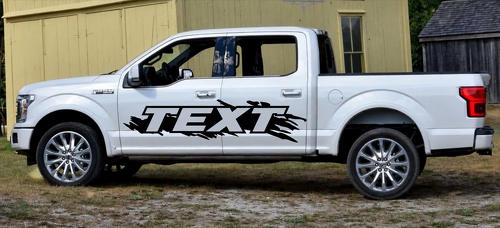 Adesivo Vinile Laterale con Grafica Artiglio per Ford F-150