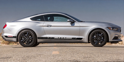 Adesivi Vinile Laterali Personalizzati Decals Racing Strisce Grafica Haste Rocker per Musclecar Musclecarmodel 2015-2020