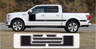 Ford F-150 Side Vinyl Graphics Kit Hockey FORCE Decalcomanie Strisce per 2015-2018
