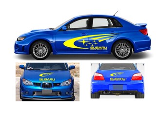 Subaru Impreza WRX World Rally Kit Team Kit Vinyl Graphics Logo Decalcomanie