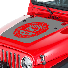 Kit decalcomanie adesivi per cofano in vinile personalizzato Jeep Wrangler (1999-2006) - Leggenda americana
 3