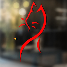 Adesivo in Vinile Universale con Stile Tribale Liscio a Forma di Gatto_2