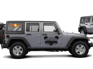 Jeep Wrangler (2007-2016) Kit di decalcomanie in vinile personalizzato - Sin City