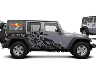Jeep Wrangler (2007-2016) Kit di decalcomanie in vinile personalizzato per 4 porte - Incubo