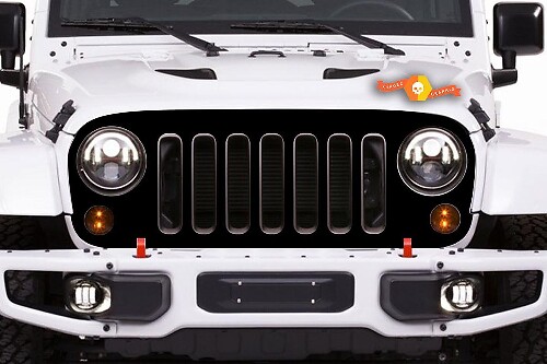 Pellicola Adesiva per Mascherina Blackout per Jeep Wrangler JK JKU 2007-2016