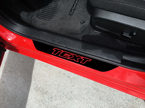 Adesivi personalizzati per battitacco 2x per Dodge Challenger