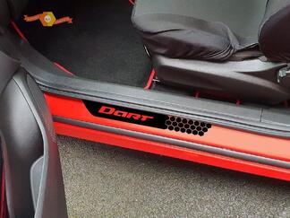 4 adesivi per battitacco in vinile Dodge Dart 2013-2018 Turbo GT Limited Rallye SXT