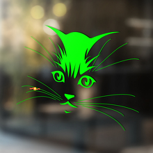 Adesivo Universale in Vinile con Faccia di Gatto Carina_3