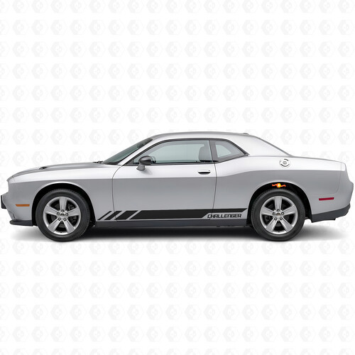 Adesivo Vinile Laterale con Strisce Stile Racing per Dodge Challenger 2009-2018