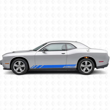 Adesivo Vinile Laterale con Strisce Stile Racing per Dodge Challenger 2009-2018_2