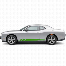 Adesivo Vinile Laterale con Strisce Stile Racing per Dodge Challenger 2009-2018_3
