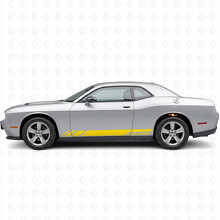 Adesivo Vinile Laterale con Strisce Stile Racing per Dodge Challenger 2009-2018_5