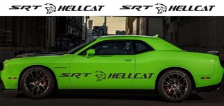 2 strisce laterali in vinile per Dodge Challenger SRT Hellcat 2009-2018