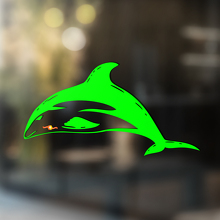 Adesivo in Vinile Universale Dolphin_2