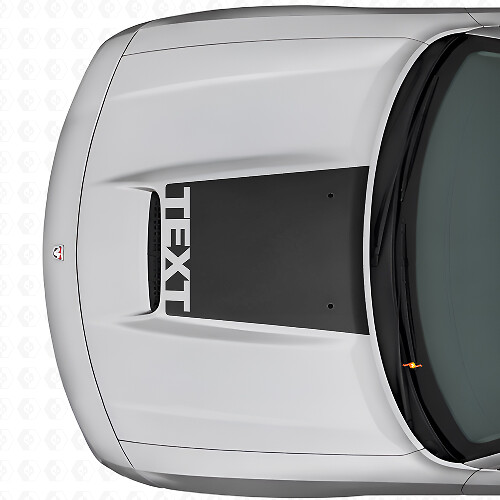 Adesivo Vinilico Personalizzato per Cofano Blackout per Dodge Charger 2006-2010