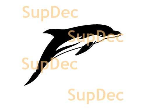 Delfino Vinile Arte Parete Finestra Bagno Adesivo Decalcomania #2
