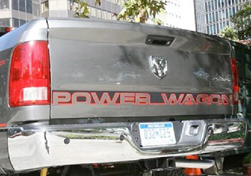 Adesivo in Vinile Accento Portellone Power Wagon per Dodge Ram 1500