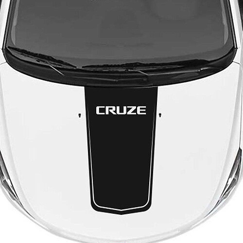 Chevrolet Chevy Cruze - Scritta grafica Cruze sul cofano a strisce Rally Racing
