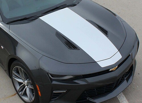 Hood Center Grafica in vinile Adesivi Decalcomanie Strisce per Camaro 2016-2018
