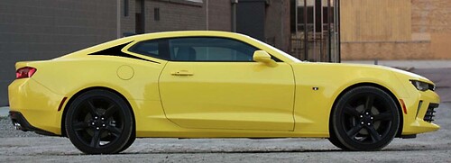 2X C-Pillar Accent Grafica in vinile Adesivi Decalcomanie Strisce per Camaro 2016-2018

