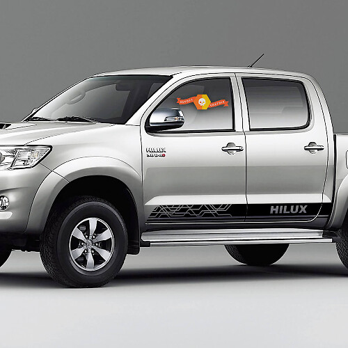 Adesivo Vinile Laterale a Strisce Marca Stile Geometrico per Toyota Hilux