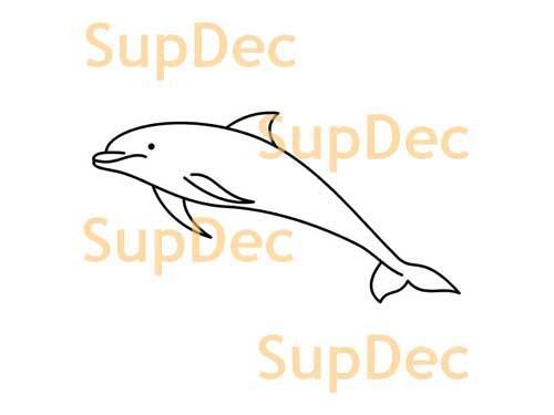 Delfino Vinile Arte Parete Finestra Bagno Adesivo Decalcomania #5
