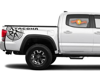 Toyota Tacoma TRD bussola lato letto adesivo decalcomania grafica