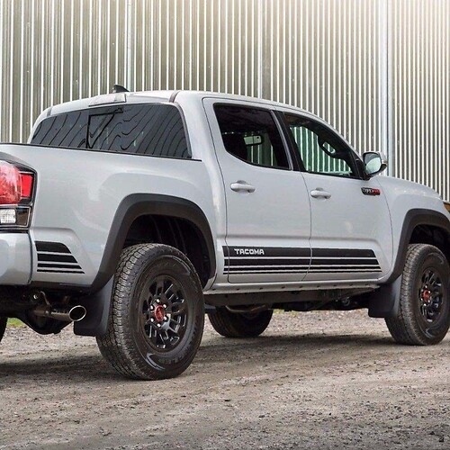 Adesivo Vinilico Laterale a Tre Strisce per Toyota Tacoma