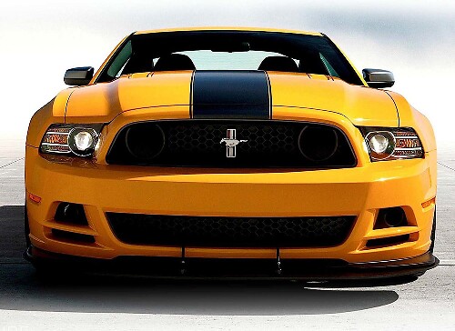 Adesivo in Vinile Striscia Cofano da Corsa per Musclecar Mustang 2013-2014