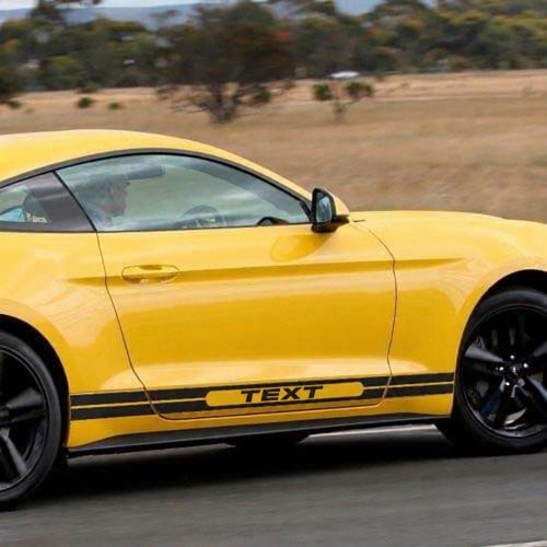 Adesivo Personalizzato Grafica Striscia Laterale Retrò per Muscle Car Musclecar Modello 6ª Gen 2013-2020
