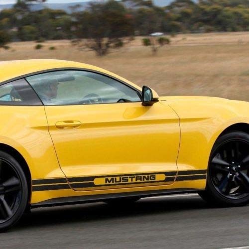 Adesivo per decalcomanie a strisce laterali con grafica Ford Mustang 6a generazione retrò Ford Performance