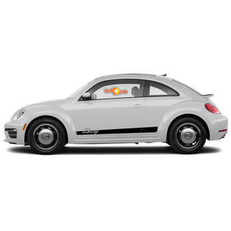 Volkswagen Beetle 2011-2018 Decalcomanie grafiche a strisce Bug stile porsche