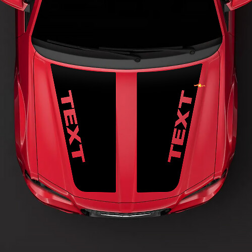 Adesivo cofano stile HEMI Chrysler 300C SRT-8 2005-2010 Decalcomania oscurante superiore pretagliato
