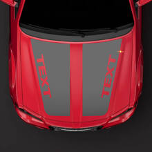 Adesivo in vinile per strisce cofano personalizzate Blackout per Chrysler 300C SRT-8 2005-2010_3