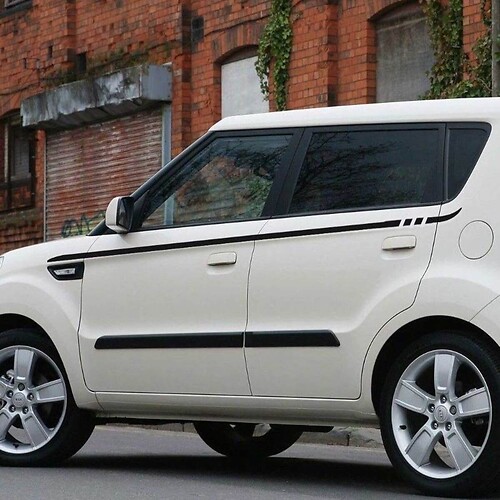 Decalcomanie per adesivi grafici con striscia laterale per Kia Soul 2008-2013
