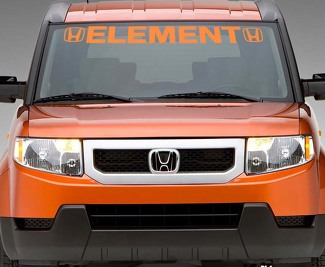 Elemento Honda Parabrezza Banner Decalcomania per auto Lettering personalizzato Grafica in vinile personalizzata per finestra