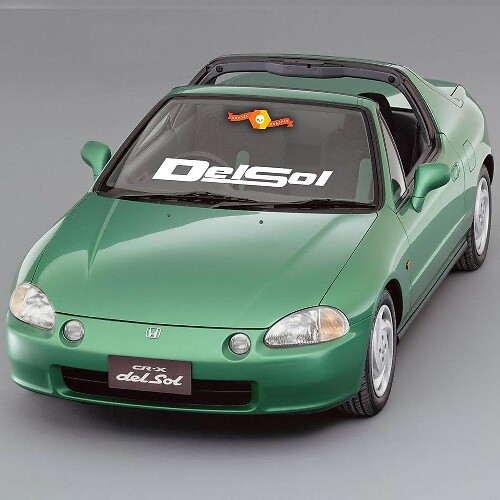 HONDA DEL SOL Logo Auto Parabrezza Finestra Vinyl Decal Banner Adesivo 5,5