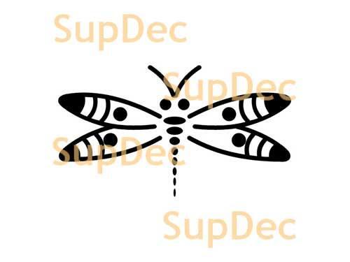 Libellula Vinile Arte Parete Finestra Bagno Adesivo Decalcomania #2
