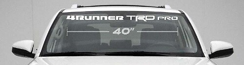 Adesivo in Vinile per Parabrezza 4Runner TRD Pro per Toyota 4Runner