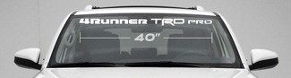 TOYOTA 4RUNNER TRD PRO PARABREZZA DECALCOMANIA Camion Suv 4x4