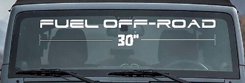 Adesivo in Vinile Stile Fuoristrada per Parabrezza per Camion e SUV