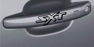 Logo della decalcomania della maniglia della porta SXT Dodge Hemi Charger SRT coppia